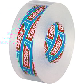 Plakband tesa Crystal, 33 m x 19 mm, toren met 8 rollen