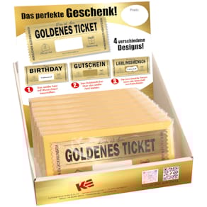 Geschenkgutschein Eulzer Golden Ticket, sortiert