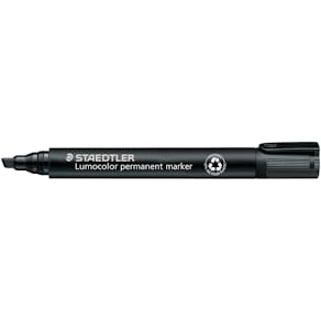 Märkpenna Lumocolor Perm snedskuren 2-5mm svart