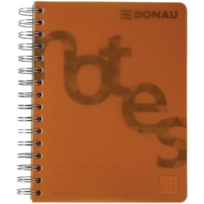 Collegeblock DONAU PP Cover, A5, kariert, orange