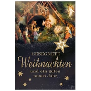 Weihnachtskarte Noname, "Heilig", mit Briefumschlag