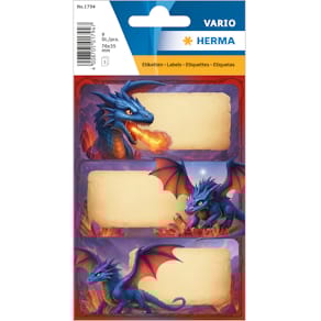 Schuletikette HERMA Dragon