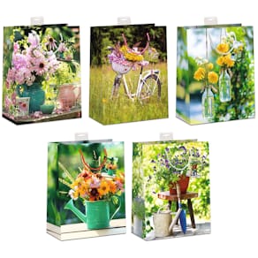 Geschenktragetasche SKORPION Blumen/Garten, sortiert