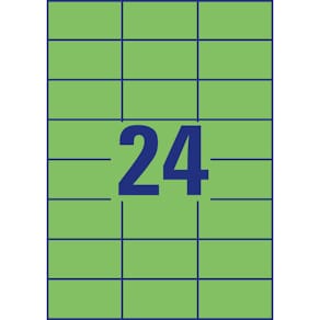Universaletiketten Avery Zweckform, 70 x 37 mm, grün
