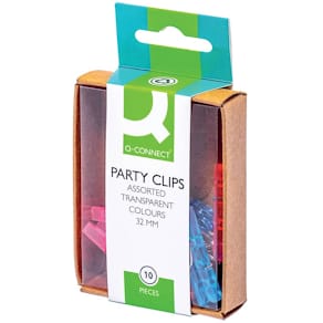 Mini-Wäscheklammern Q-CONNECT KF02033, sortiert, 32 mm, 10 Stück