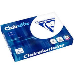 Papier Clairefontaine Clairalfa, A4, 250 g, weiß, 125 Blatt