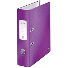 Ordner Leitz WOW, paars, rug van 8,5 cm