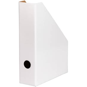 Stehsammler LANDRE Color, A4, uni, schmal, weiß