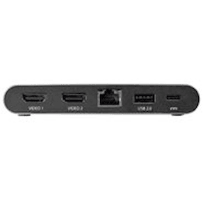 StarTech.com USB C Dock, 4K Dual Monitor HDMI Display, Mini