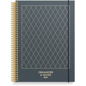 Ugekalender Mayland Organizer & Notes 170x216mm 2027, mørkeblå