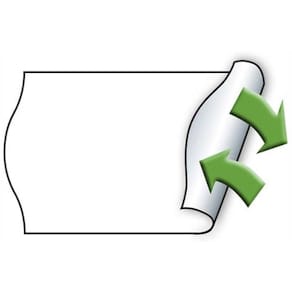 Prisetiketter METO 26x16 mm hvid, aftagelig, UTC, 6 ruller