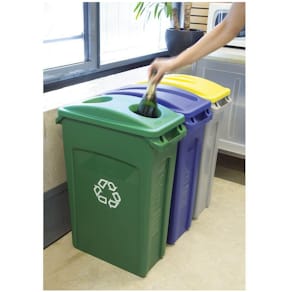 Lock till papperskorg RUBBERMAID Slim Jim® grön