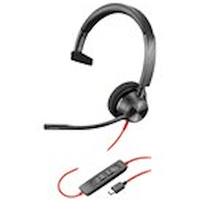 HP Poly Blackwire 3310 - Blackwire 3300 series - headset - på