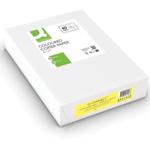 Kopieerpapier Q-CONNECT gekleurd, A4, 80g, felgeel, 500 vel