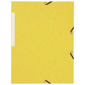 Gummibandsmapp LYRECO A4 3-kl gul 10/fp