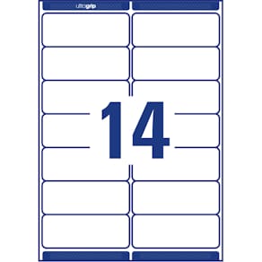 Adressetiketten Avery Zweckform 1400ST, 99,1 x 38,1 mm, weiß
