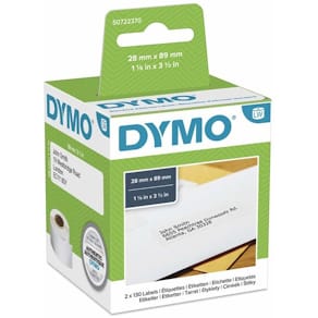 Adresseetiketter DYMO 28x89 mm hvid til LabelWriter, 260 stk.
