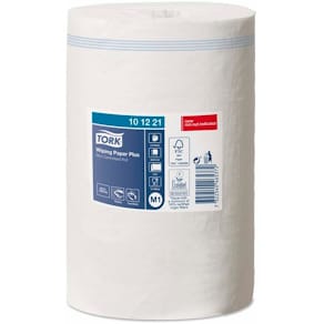 Aftørringsrulle Tork Plus 2-lag hvid 215 mm x 75 m, 11 ruller
