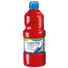 Akrylfärg Giotto 500 ml röd