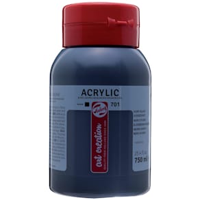 Acrylverf Talens Art Creation, flacon 750 ml, ivoorzwart