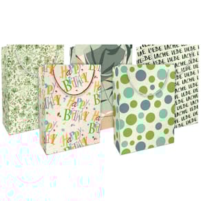 Geschenktragetasche Graspapier, sortiert