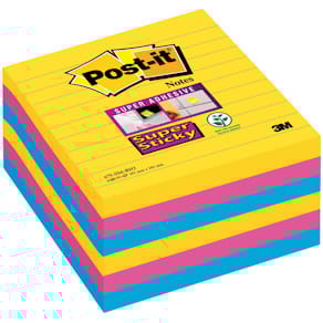 Sticky notes Post-it Super Sticky XL Carnival, 90 vel, 101 x 101 