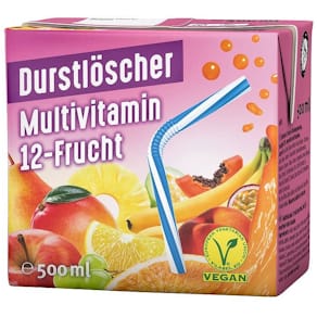 Erfrischungsgetränk Durstlöscher Multivitamin, 12 x 0,5L