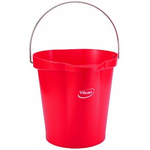 Spand Vikan rød med håndtag, 320x320x310 mm