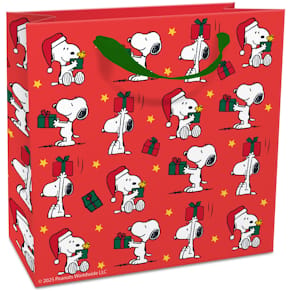 Geschenktragetasche BRAUN + COMPANY Snoopy, Weihnachten