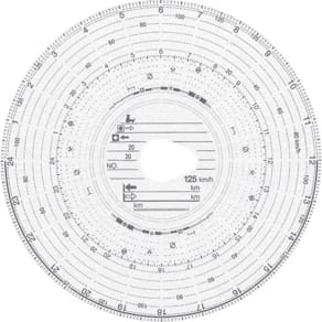 Tachoscheibe RNK 125 km/h Kombi, 100 St.