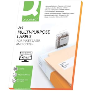 Universaletikett Q-CONNECT, 105 x 148,5 mm