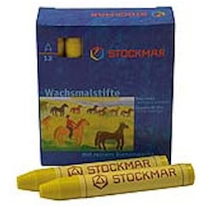 Wachsfarbstifte Stockmar, zitronengelb, 12 Stück
