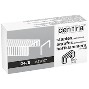 Hæfteklamme 24/6 galv. (1000)