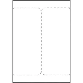 Transportetikett Laser, 105x220mm, (DFDS Fraktpak, DHL) 500/fp