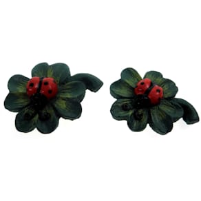 Glücksklee Noname mit Käfer, mit Klebepunkt