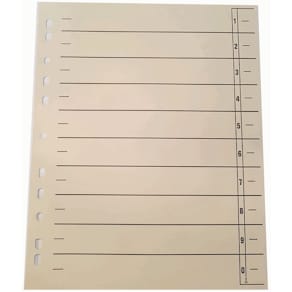 Trennblatt WEKRE Recycling, A4, chamois, 50 Stück