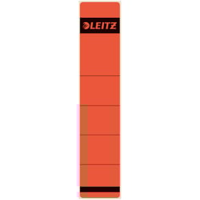 Rückenschild Leitz, kurz, schmal, rot