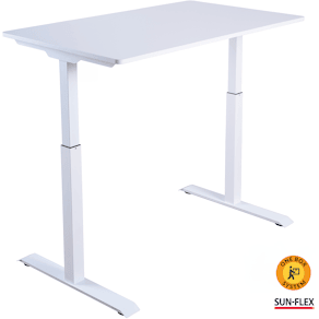 Bord höj/sänk SUN-FLEX® Easydesk Elite Pure White 120x60cm