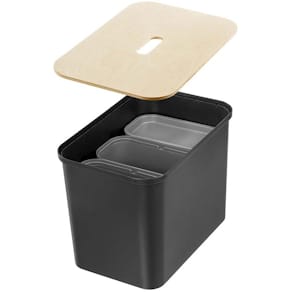 Sorteringskasse SmartStore 3 spande, sort, 380x570x420 mm