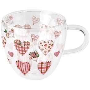 Teeglas AMBIENTE Lovely hearts, 0,2l