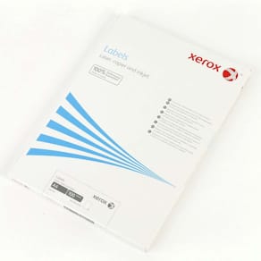 Etiketter Xerox mat hvid permanent, 25,4x70 mm, 33/ark, 100 ark