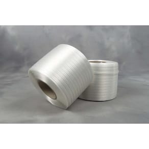 Strapbånd vævet polyester 16 mm x 600 m, 450 kg, Ø76, 2 ruller