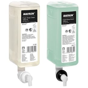 Dispenser KATRIN Tvål 1000ml vit metall