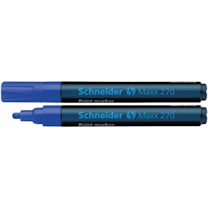 Lackmarker Schneider Maxx 270, blau, Rundspitze, 1-3 mm