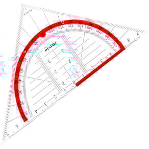 Geodreieck Aristo College, 16 cm, transparent