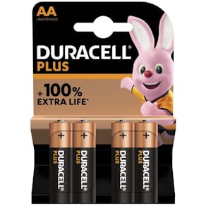 Batteri Duracell Plus Power AA, alkaline
