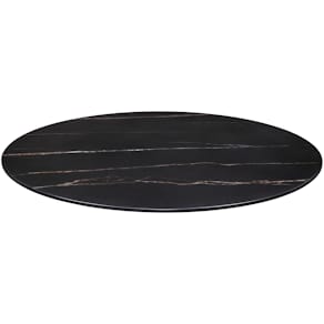 Bordplade Sten Ø 60 cm Sort