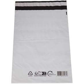 Forsendelsespose LD-PE coex 50 µm 230x325 mm, sort/hvid, 100 stk