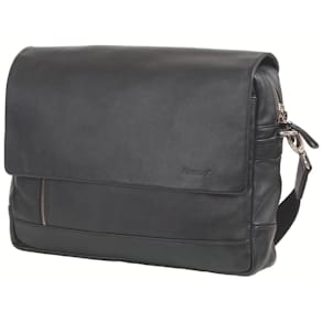 Umhängetasche ALASSIO, Leder, schwarz