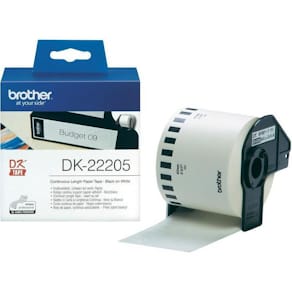 Etiketter BROTHER Löpande bred tejp DK-22205, 62mm x 30m